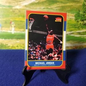 Michael Jordan REPRINT 1986 Fleer Rookie Card